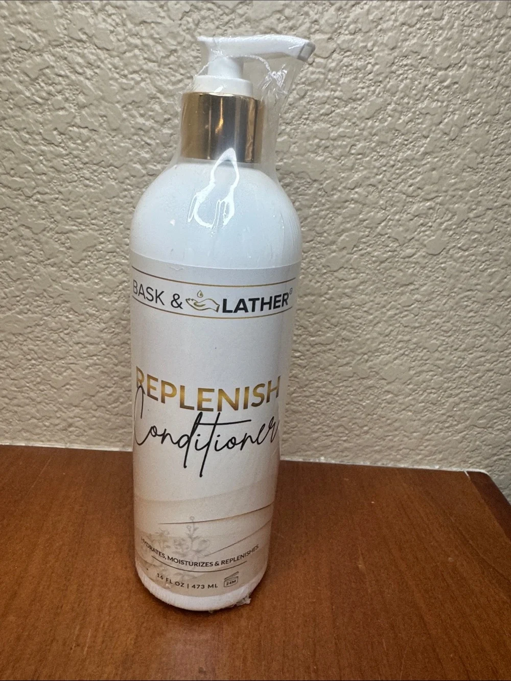 Bask & Lather Strengthen Shampoo and Replenish Conditioner Set - 16oz